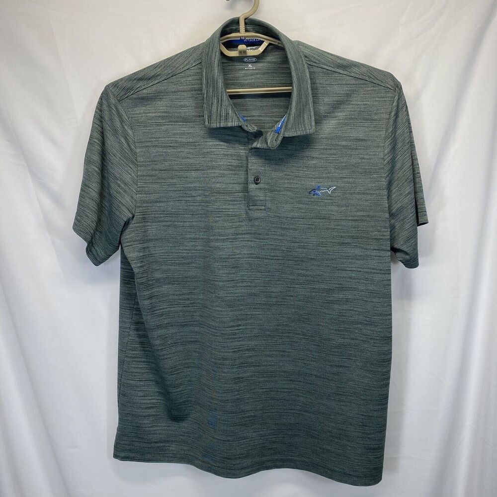 Greg Norman Men's Xl Golf Polo Shirt 1/4 Button Close
